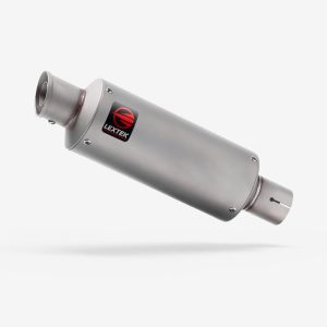 Lextek Matt Stainless Steel GP1 Stubby Exhaust Silencer 240mm 51mm