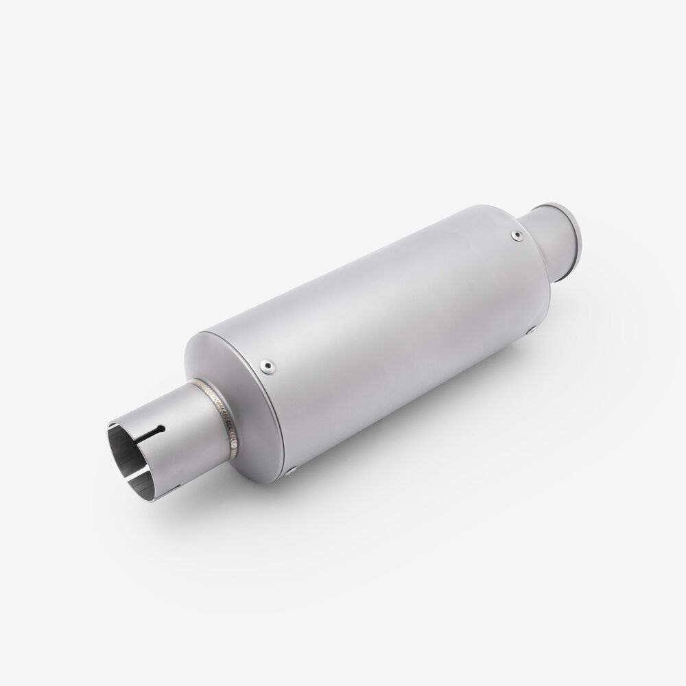 Lextek Matt Stainless Steel GP1 Stubby Exhaust Silencer 240mm 51mm - Image 9