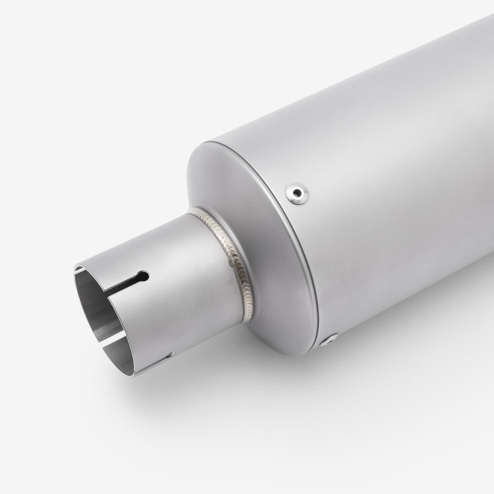 Lextek Matt Stainless Steel GP1 Stubby Exhaust Silencer 240mm 51mm - Image 8