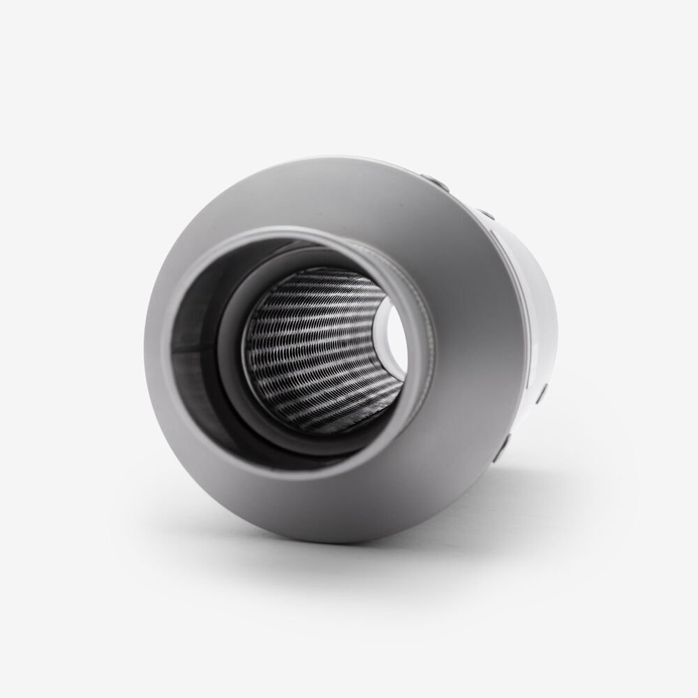Lextek Matt Stainless Steel GP1 Stubby Exhaust Silencer 240mm 51mm - Image 6