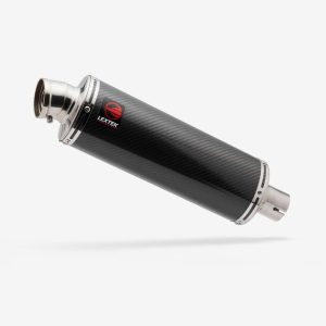 Lextek Carbon Fibre OP8C Oval Exhaust Silencer 350mm 51mm