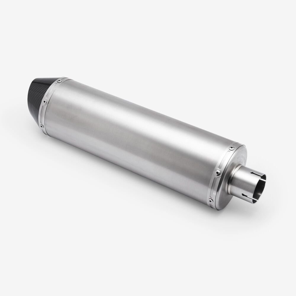 Lextek Matt Stainless Steel RP1L Exhaust Silencer 400mm with Carbon Tip 51mm (Left Hand) - Image 6