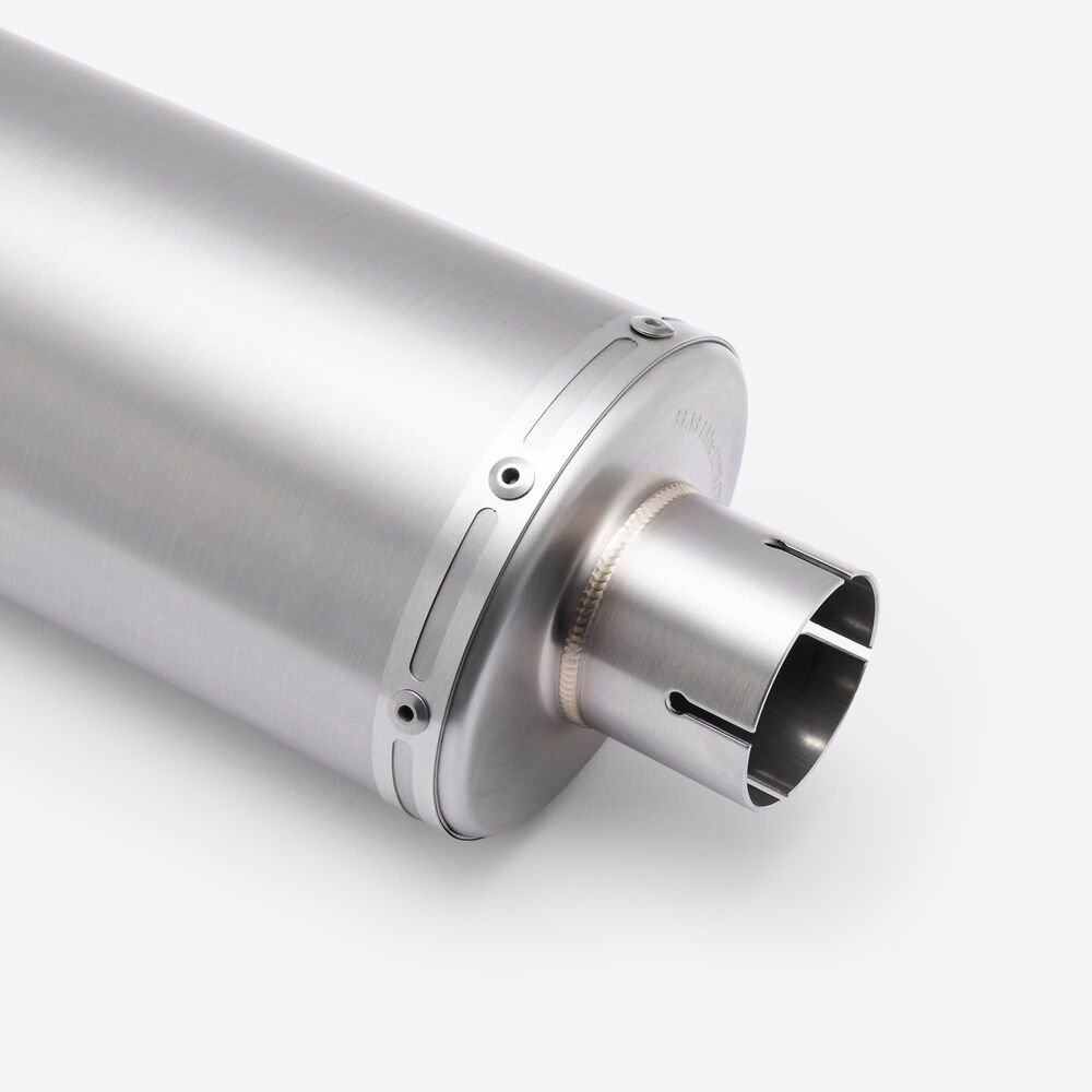 Lextek Matt Stainless Steel RP1L Exhaust Silencer 400mm with Carbon Tip 51mm (Left Hand) - Image 7