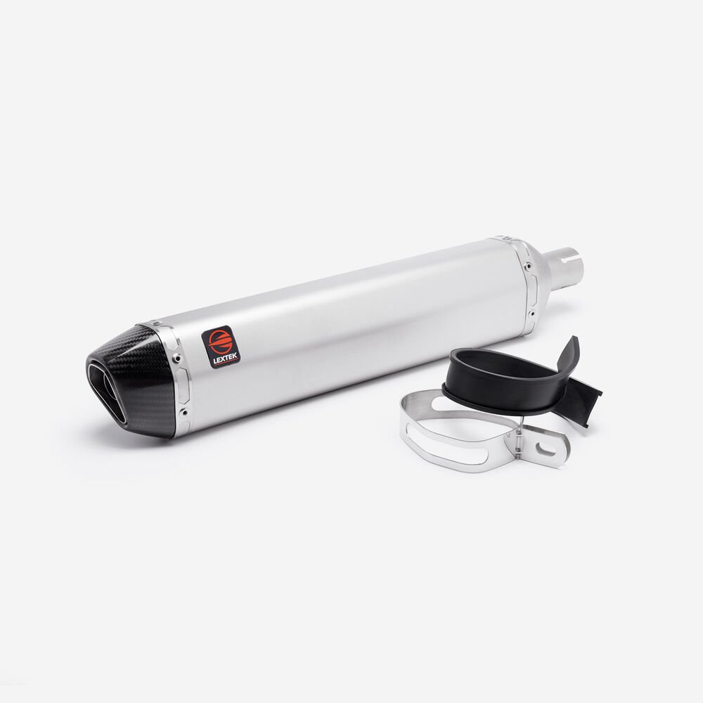 Lextek Matt Stainless Steel SA1 Exhaust Silencer 37mm - Image 3