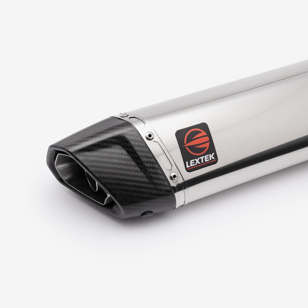 Lextek Polished Stainless Steel SP4 Exhaust Silencer 51mm - Image 4