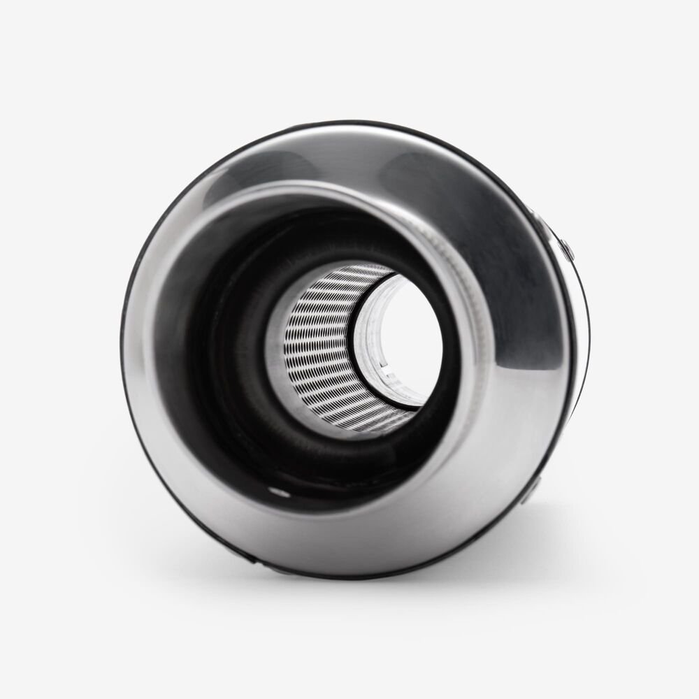 Lextek Polished Stainless Steel YP4L Stubby Exhaust Silencer 200mm 51mm (Left Hand) - Image 6