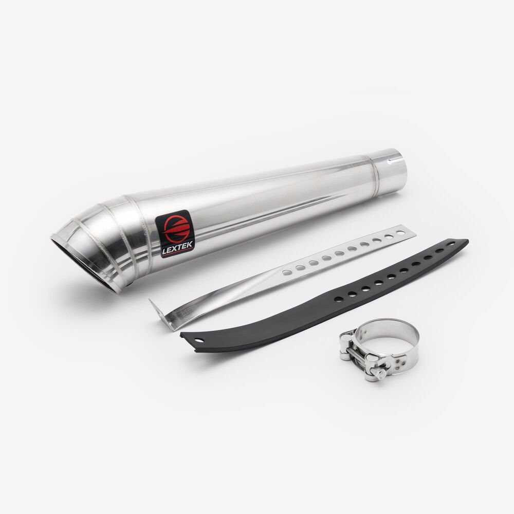 Lextek Stainless Steel MP4 Megaphone (Moto GP Style) Exhaust Silencer 300mm 51mm - Image 4