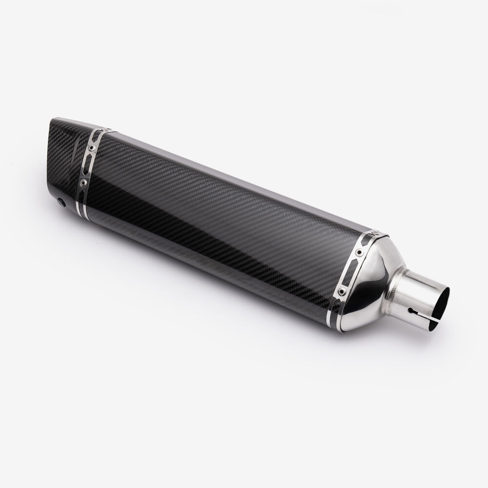 Lextek Gloss Carbon Fibre SP7CL Exhaust Silencer 400mm 51mm (Left Hand) - Image 5