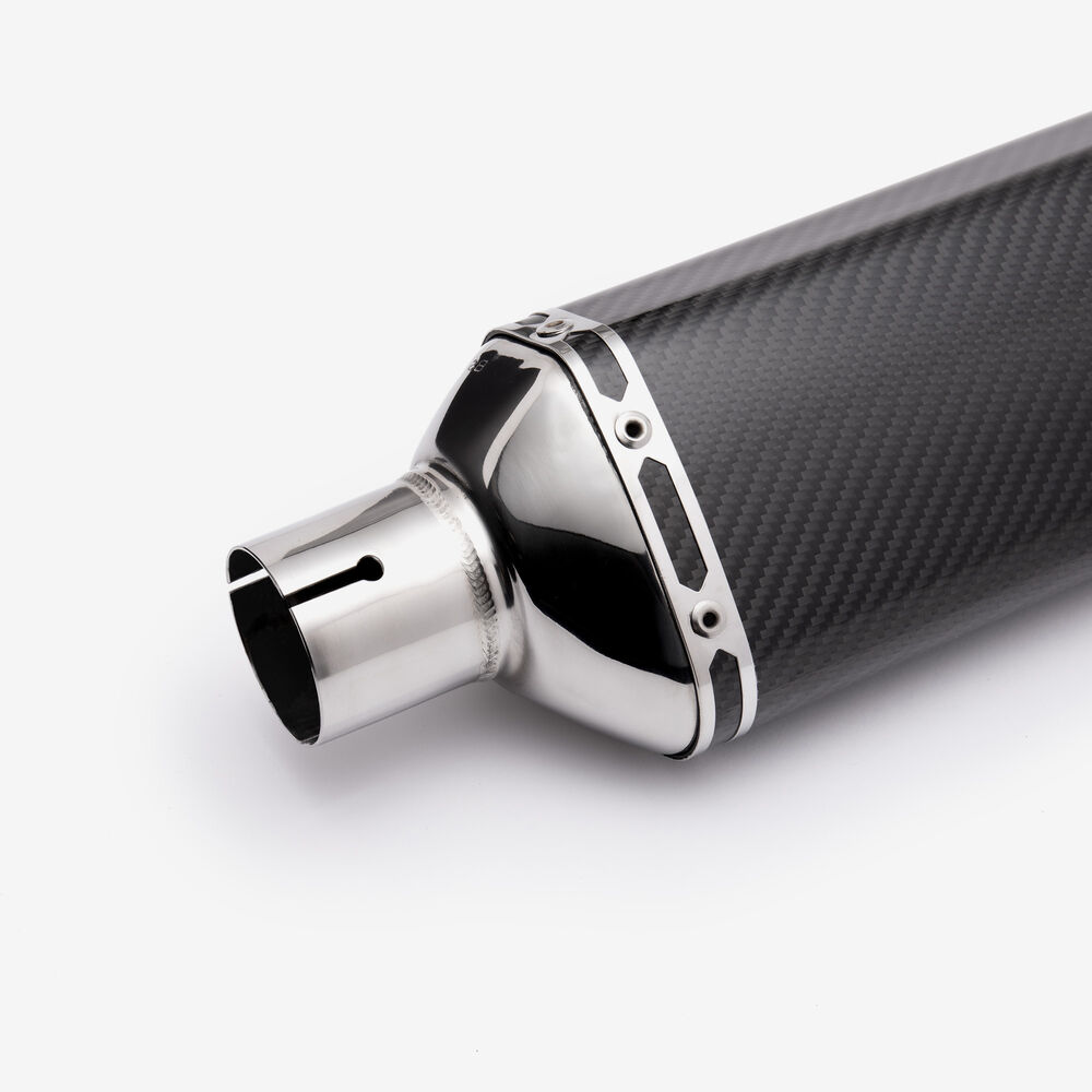 Lextek Gloss Carbon Fibre SP7CL Exhaust Silencer 400mm 51mm (Left Hand) - Image 7