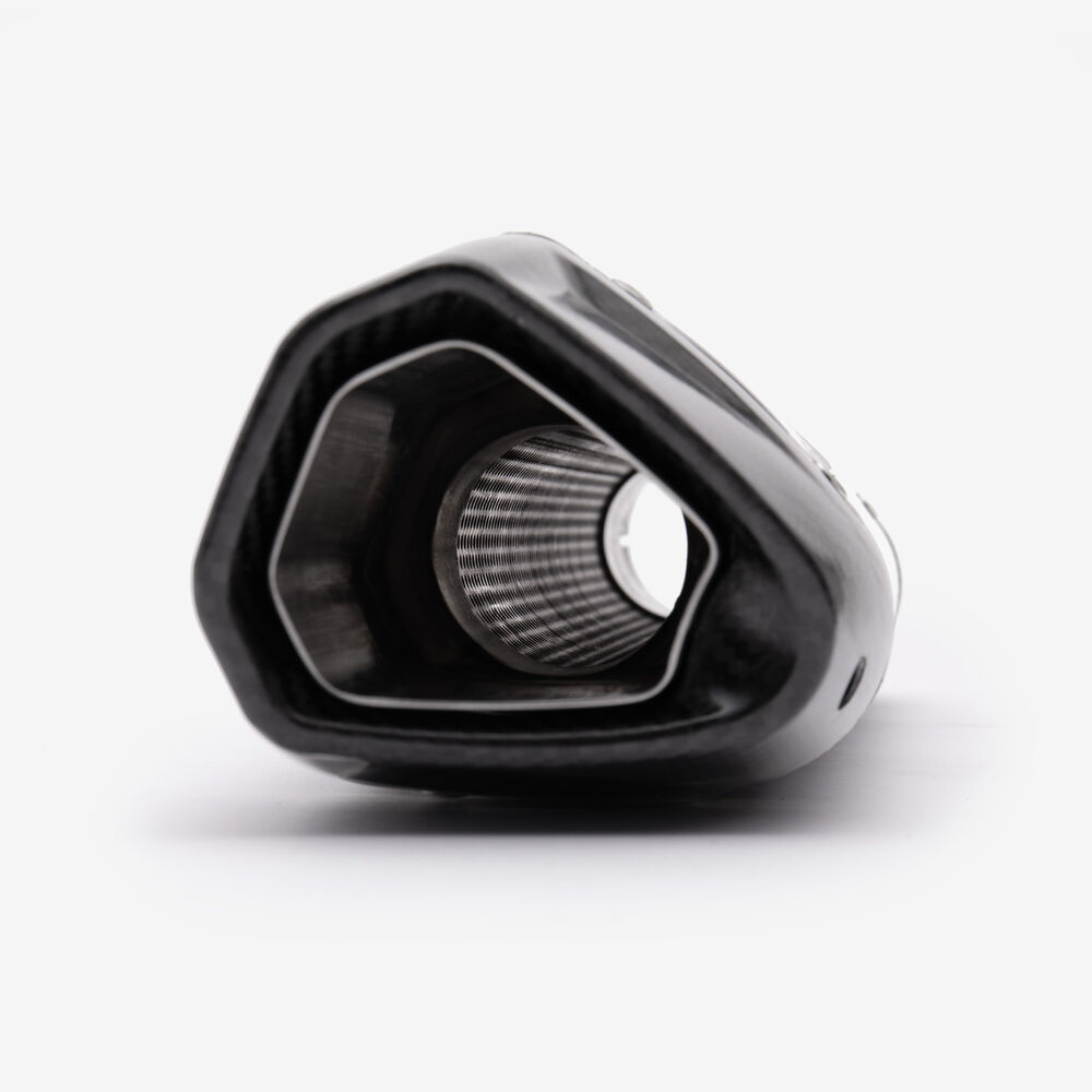 Lextek Gloss Carbon Fibre SP7CL Exhaust Silencer 400mm 51mm (Left Hand) - Image 9