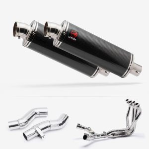 Lextek Carbon Fibre OP8C Full Exhaust System for Kawasaki Z1000 SX WITH/Without LUGGAGE 2010-2019